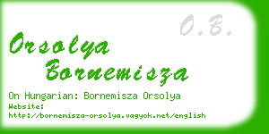 orsolya bornemisza business card